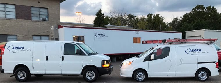 Arora Aviation, Transportation, Education, Commercial, and High-Rise buildings.