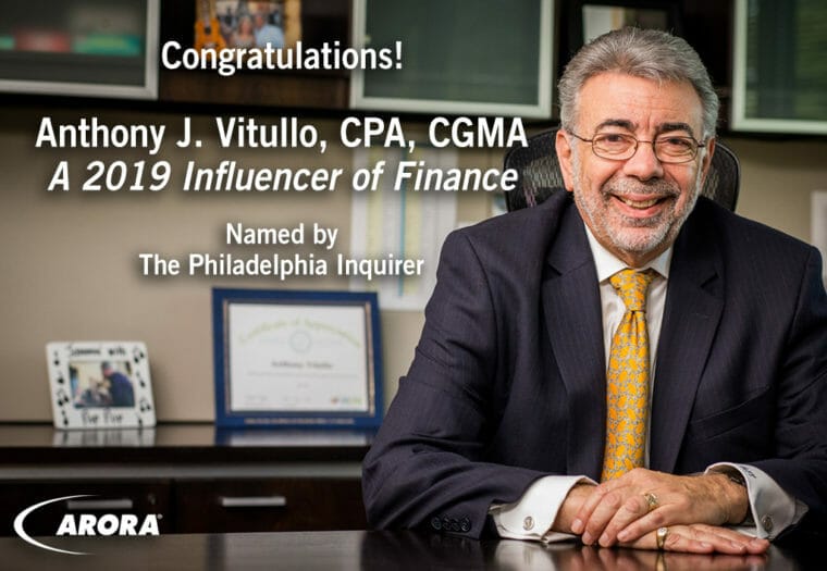Anthony J. Vitullo, CPA, CGMA: A 2019 Influencer of Finance