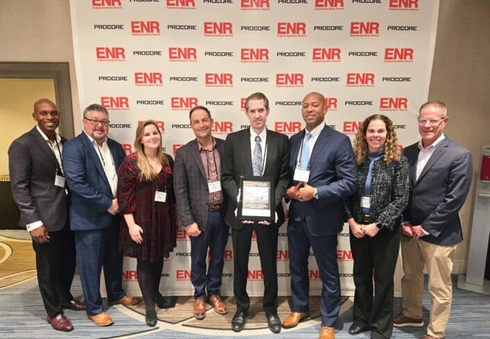 Lehigh Valley International Airport (ABE) Terminal Connector and Security Checkpoint has received the Engineering News-Record MidAtlantic Airport/Transit Award of Merit!